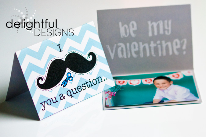 mustache valentine cards